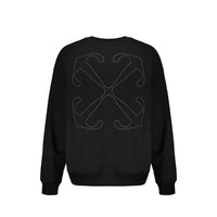 Off-White Black Cotton Sweatshirt