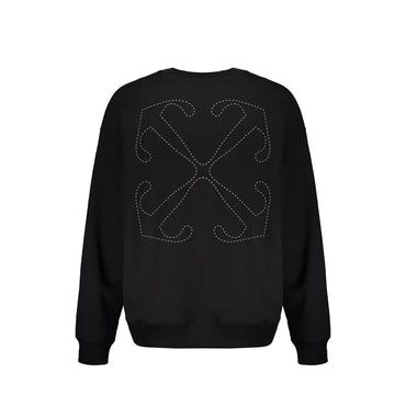 Off-White Black Cotton Sweatshirt