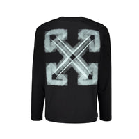 Off-White Black Cotton Long Sleeve T-Shirt