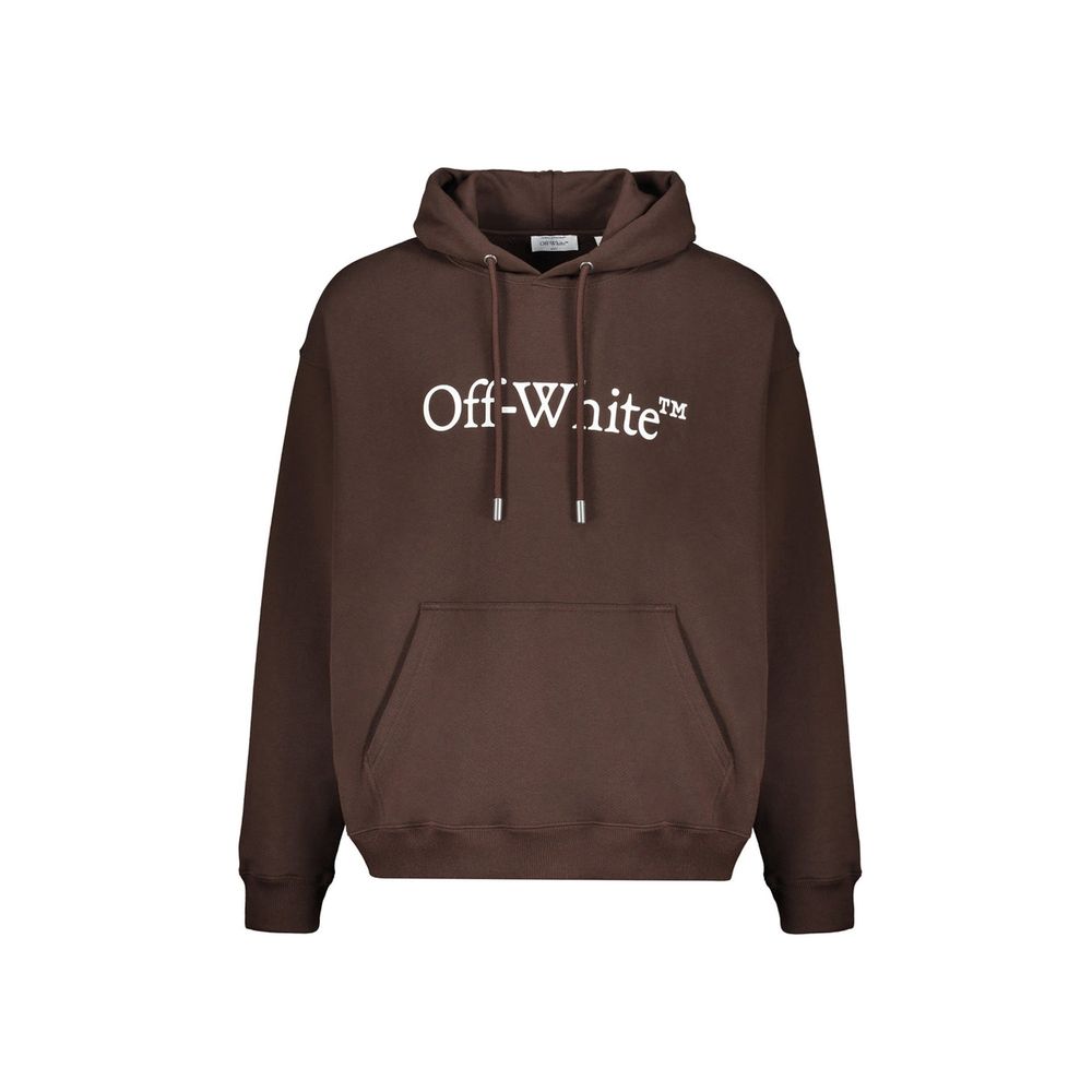Off-White Brown Cotton Sweatshirt