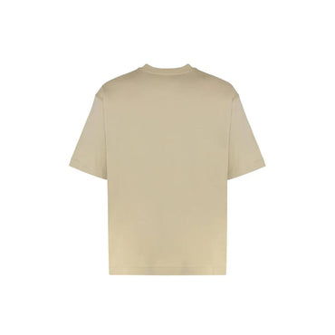 Off-White Beige Cotton T-Shirt