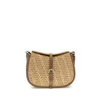 Etro Beige Raffia Shoulder Bag