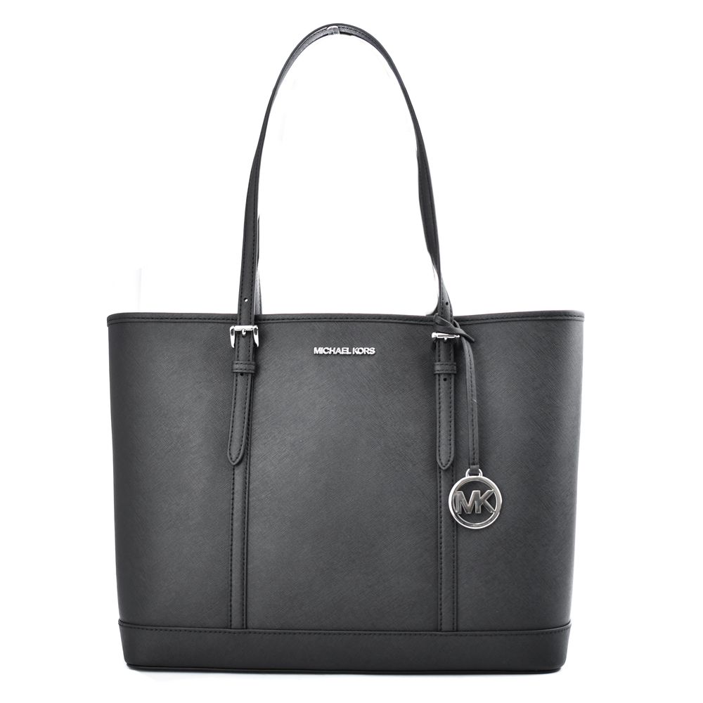 Michael Kors Black Leather Tote Bag