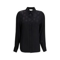 Alexander McQueen Black Viscose Pattern Shirt