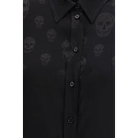 Alexander McQueen Black Viscose Pattern Shirt