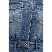 Self-Portrait Blue Cotton Jumpsuit