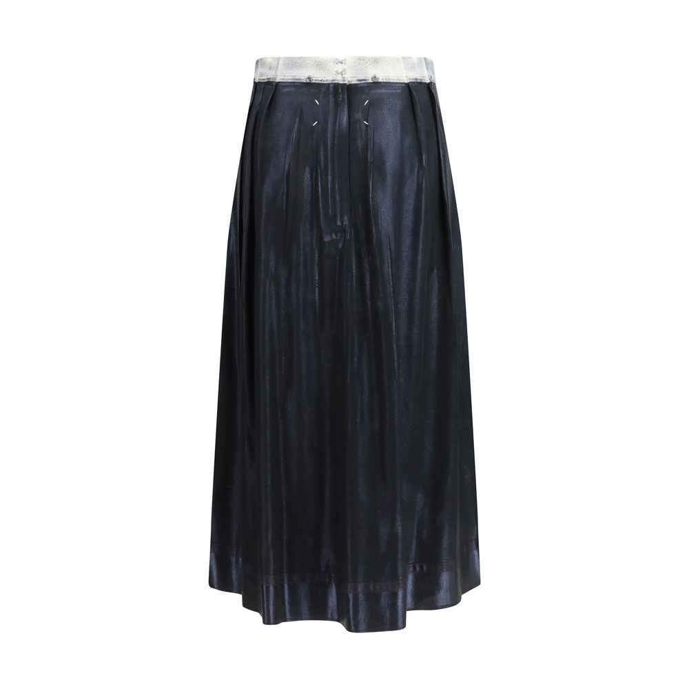 Margiela Blue Acetate Midi Skirt