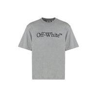 Off-White Gray Cotton T-Shirt