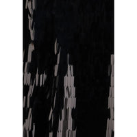 Self-Portrait Black Polyester Midi Skirt