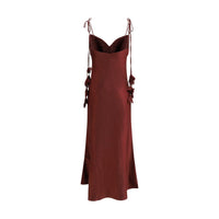 Self-Portrait Bordeaux Polyester Casual Dress