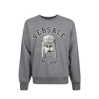 Versace Gray Cotton Sweatshirt