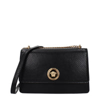 Versace Black Leather Crossbody Bag