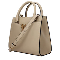 Versace Beige Leather Handbag