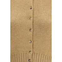 Khaite Beige Cashmere Cardigan