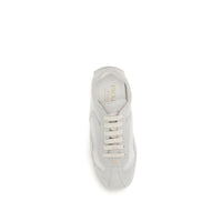 Prada White Fabric Low Top Sneakers