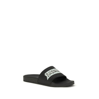 Balenciaga Black Rubber Sandals