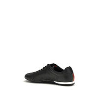 Gucci Black Calf Leather Bos Taurus Low Top Sneakers