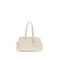 Jacquemus White Calf Leather Bos Taurus Handbag