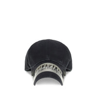 Balenciaga Black Cotton Cap (Baseball Hat)