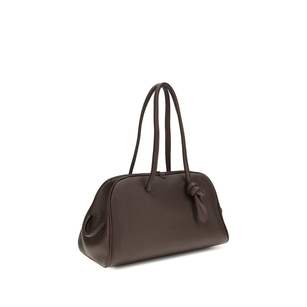 Jacquemus Brown Calf Leather Bos Taurus Handbag