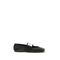 Givenchy Black Lamb Ovis Aries Aries Ballet Flats