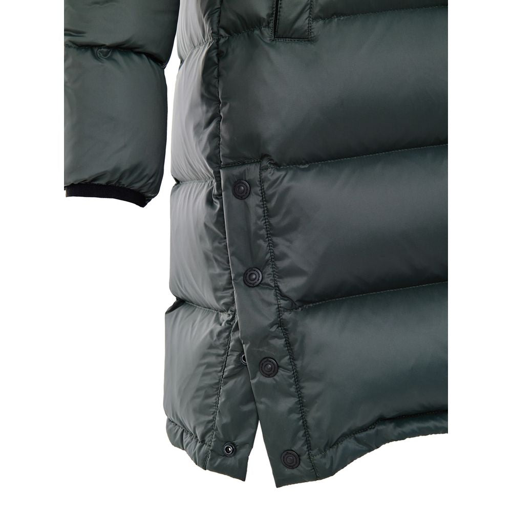 Moose Knuckles Green Cotton Full-Length Jacket