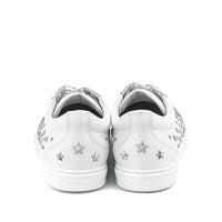 Jimmy Choo White Calfskin Low Top Sneakers