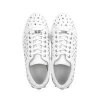 Jimmy Choo White Calfskin Low Top Sneakers