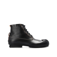 Maison Margiela Black Calfskin Lace-Up Boots