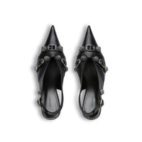 Balenciaga Black Calfskin High Heel Pumps