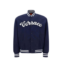 Versace Blue Nylon Bomber