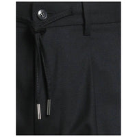 Herno Black Elastane Casual Pants