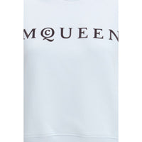 Alexander McQueen Light Blue Cotton Sweatshirt