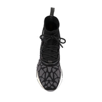Versace Black Fabric Athletic Sneakers