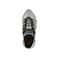 Versace Silver Fabric Athletic Sneakers