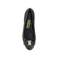 Salvatore Ferragamo Black Calfskin Ballet Flats