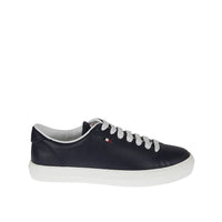 Moncler Blue Calfskin Low Top Sneakers