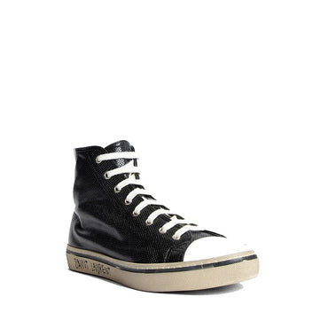 Saint Laurent Black Calfskin High Top Sneakers