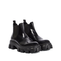 Prada Black Calfskin Chelsea Boots