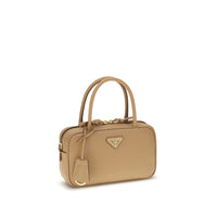 Prada Beige Calf Leather Bos Taurus Handbag