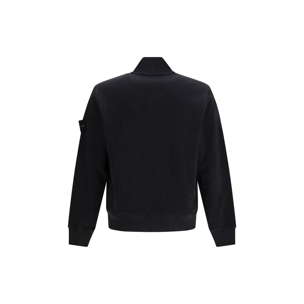 Stone Island Black Cotton Sweatshirt