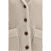 Brunello Cucinelli Cream Cotton Cardigan
