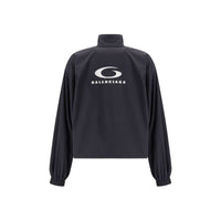 Balenciaga Black Polyester Shell Jacket