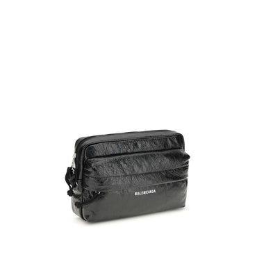 Balenciaga Black Lamb Ovis Aries Aries Shoulder Bag