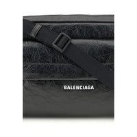 Balenciaga Black Lamb Ovis Aries Aries Shoulder Bag