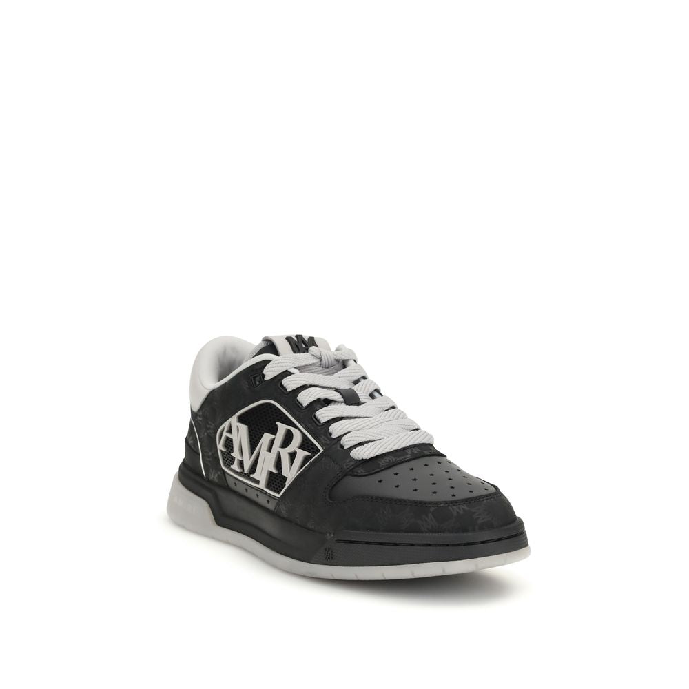 Amiri Black Calf Leather Bos Taurus Low Top Sneakers