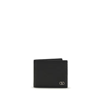 Valentino Garavani Black Calf Leather Bos Taurus Wallet