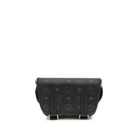 MCM Black Fabric Shoulder Bag