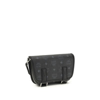 MCM Black Fabric Shoulder Bag