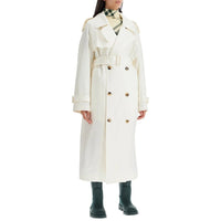 Burberry White Silk Coat